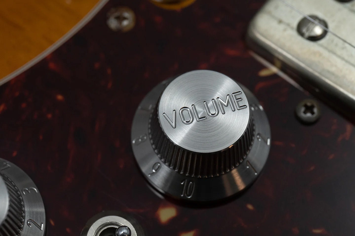 Stainless steel Stratocaster Tophat knob Set