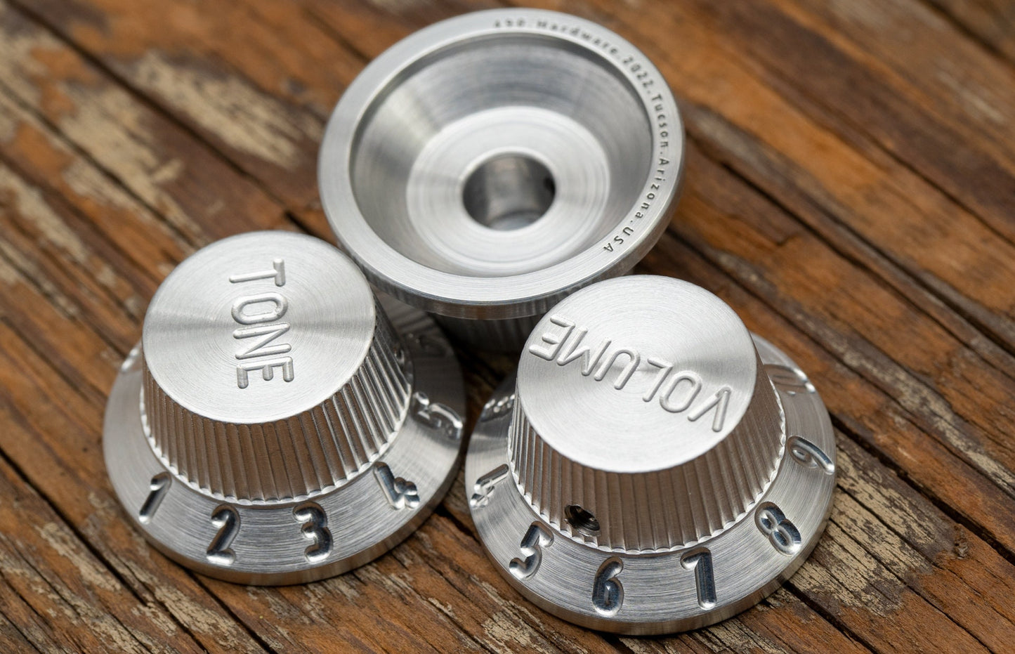 Single Aluminium Tophat Stratocaster guitar knob