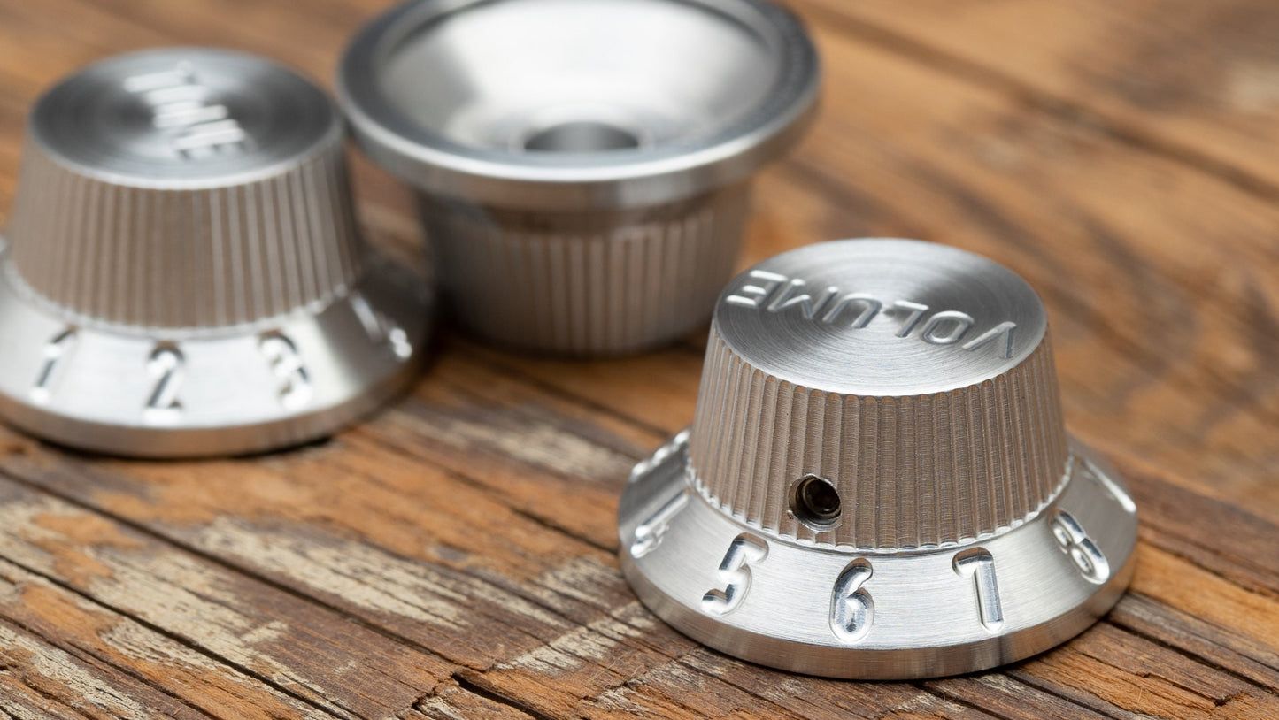 Single Aluminium Tophat Stratocaster guitar knob