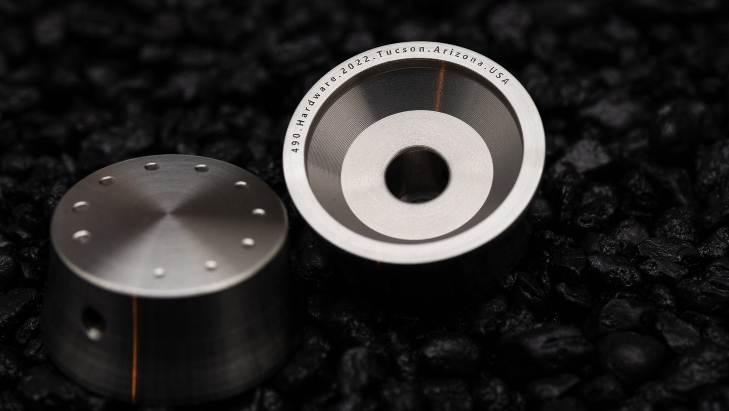 Stainless Steel Speed Knob 2023 Gibson style Guitar Amp Pedal Volume Tone knobs by 490 Hardware