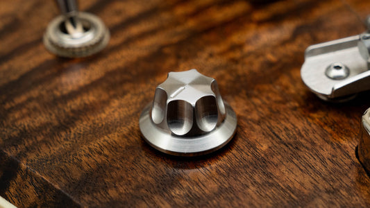 Stainless Steel Fluted Knob, Jazz bass pedals Knobs